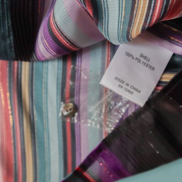 NWOT House of Harlow 1960 x Revolve Black Striped Thin Knit Blouse Size Medium - Picture 5 of 8